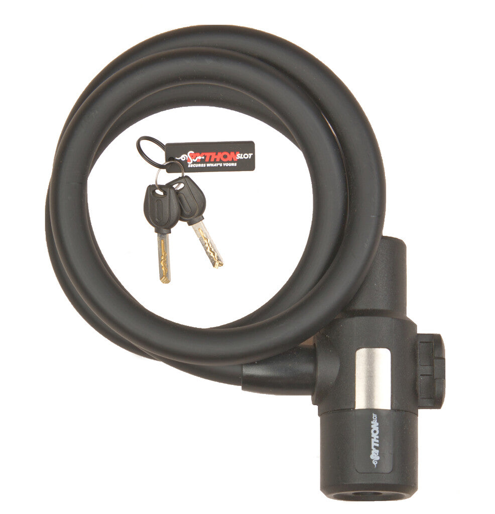 Câble antivol Python Lock 12mmx90cm, avec support