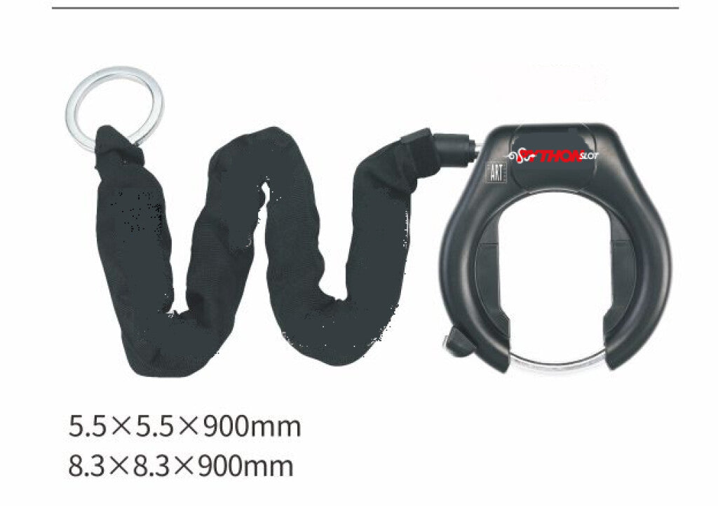 Chaîne enfichable de verrouillage de cadre de verrouillage Python 5,5x140cm