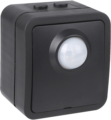 Détecteur de mouvement Q-link | construction | avec capteur et interrupteur | IP54 | noir - 00.946.95