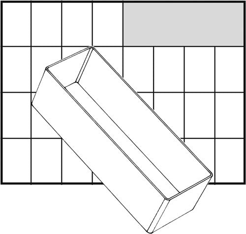 Boîte à encastrer Raaco, taille A8-2, H : 47 mm, taille 157x55 mm, 1 pièce
