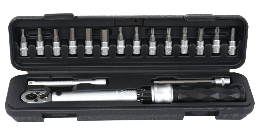Clé dynamométrique Radon Pro 1 4 5-25 nm fixable avec clé dynamométrique. morceaux