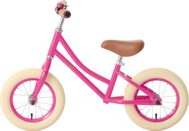 Rebel Kidz 12.5, Fuchsia. Avec volant et selle réglables