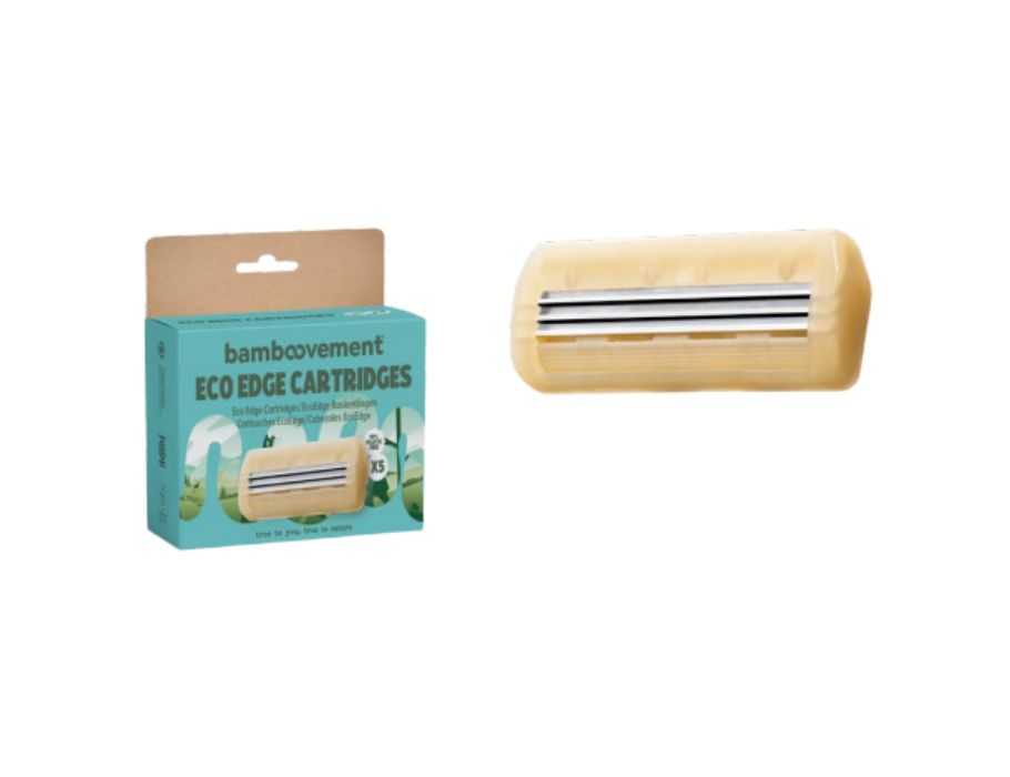 Recharge de lame de rasoir en ciment de bambou - ecoedge - 5 pièces