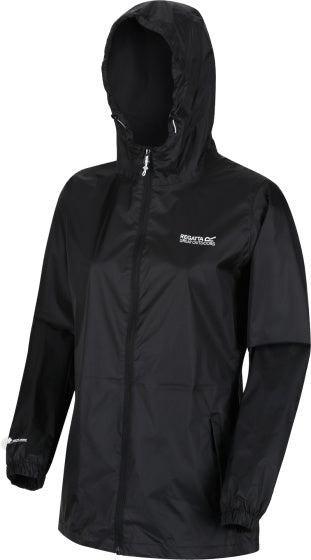 Regatta pack-it iii veste de pluie dames noires taille m