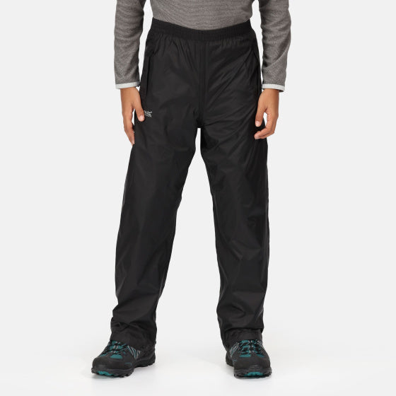 Regatta Rainbroek Pack It Junior Black Taille 13 ans