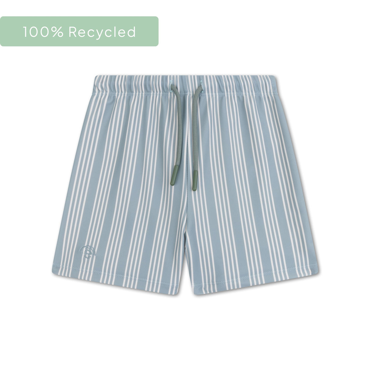 Rayure de villégiature | boxer de natation UV vert pour garçons
