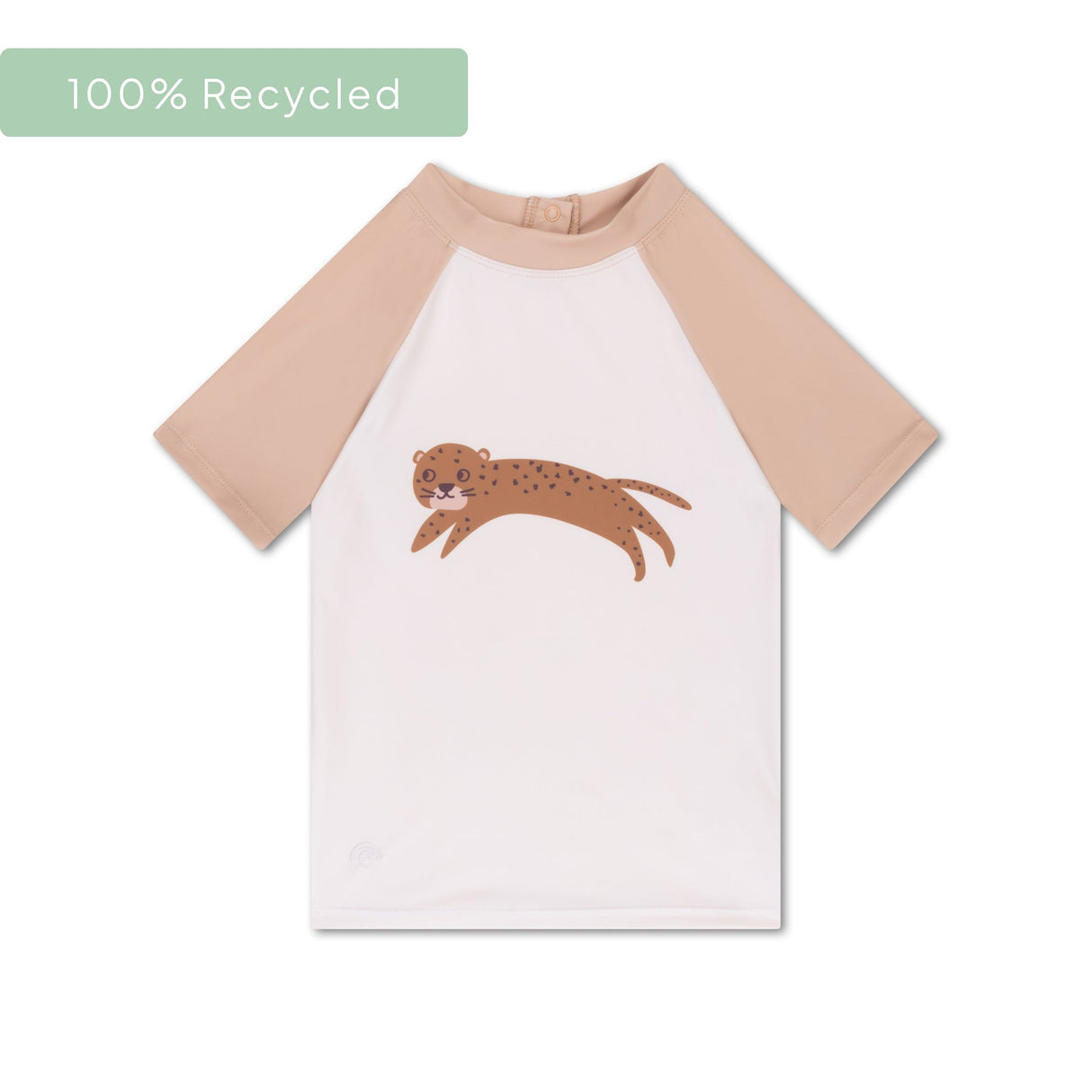 Itinérant | maillot de bain UV marron à manches courtes