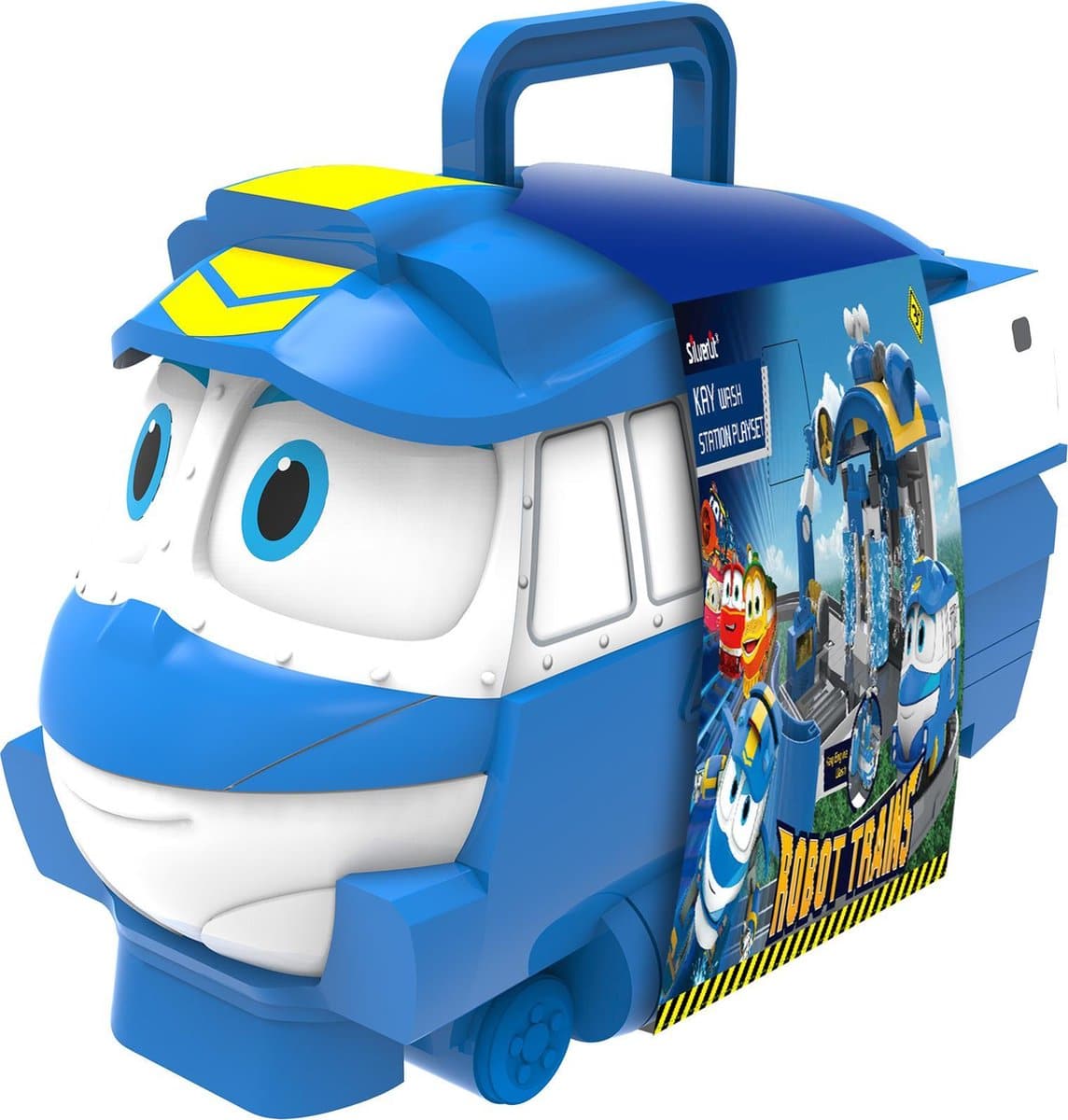 Mallette de rangement pour trains robots jouets Bongers pour vos trains argentés