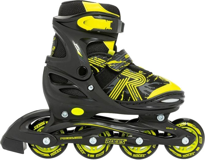 Roces Inline Skates Jokey 3.0 Softboat 82A Black Yellow Taille 34-37