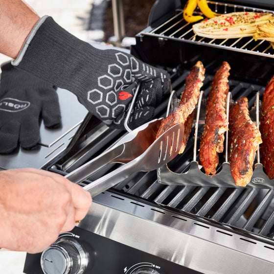 Gants de barbecue rösle premium 33,5 cm noirs 2 pièces