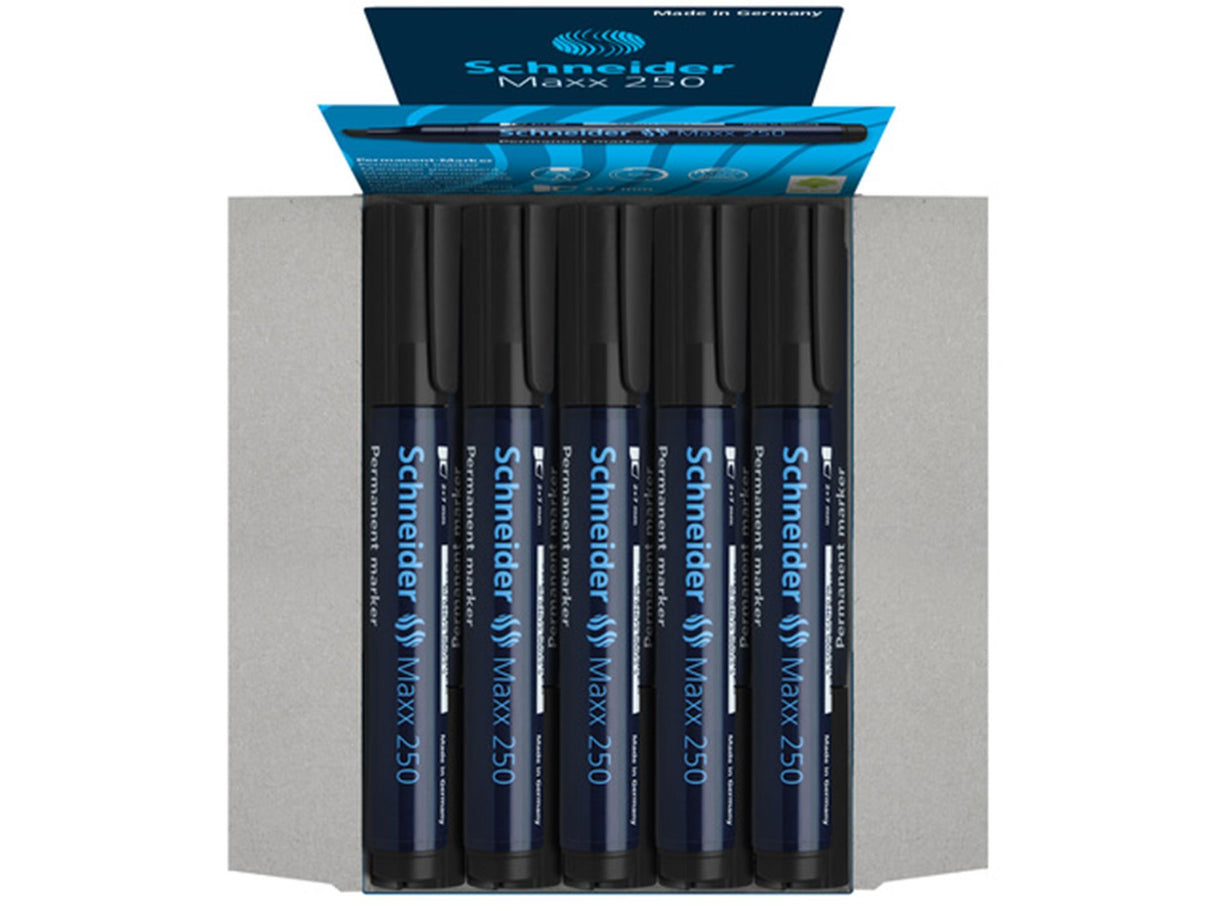 Schneider marqueur permanent 250 burin noir 10 pcs
