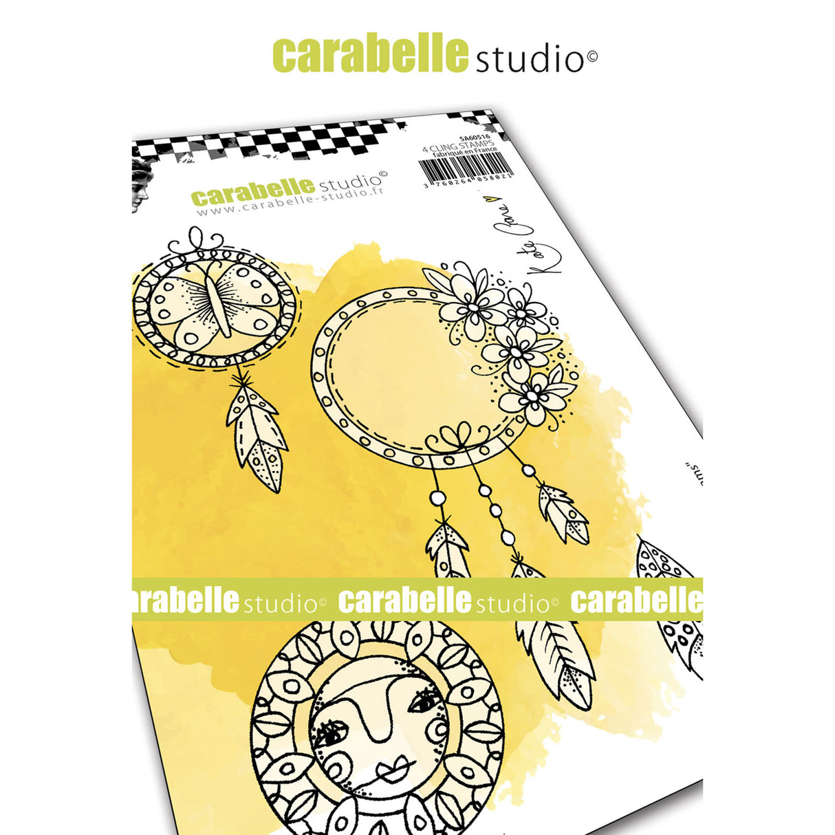 Carabelle studio • cling stamp a6 boho dreams by kate crane