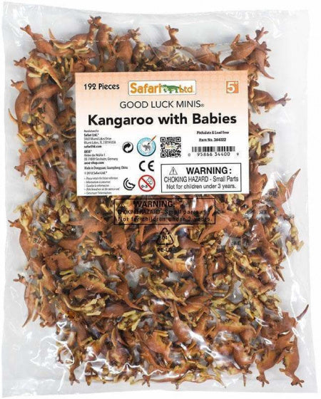 Safari Kangaroos Play Set 2,5 cm Brown 192 pièces