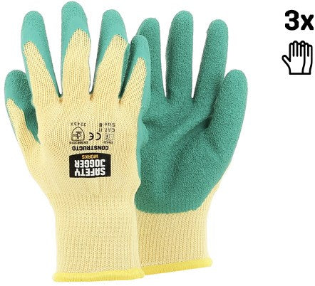 Gants de sécurité pour jogging constructo 3243x | vert jaune | taille 8 - 00.118.101.08