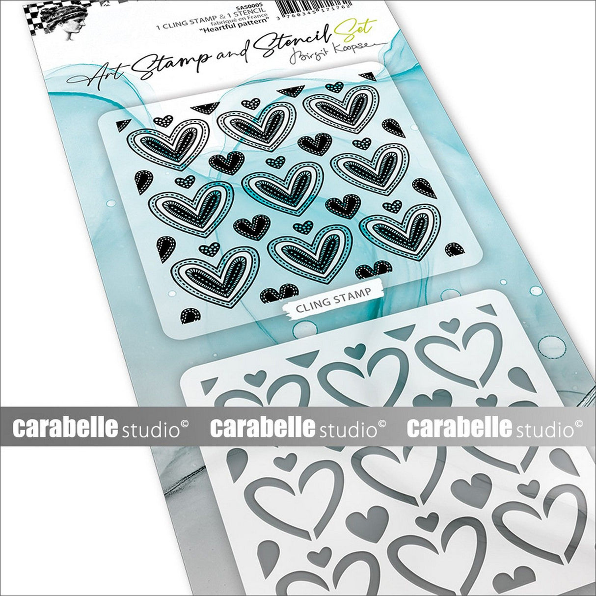 Carabelle studio • ensemble de pochoirs pour tampons d'art, motif chaleureux