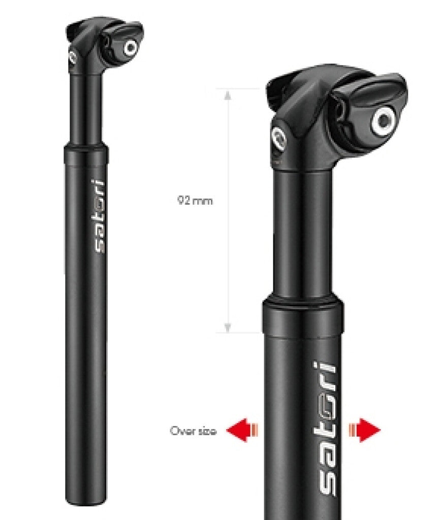 SEAT POST SATORI ELEGANCE LT Ø27.2MM 350MM - MATT BLACK