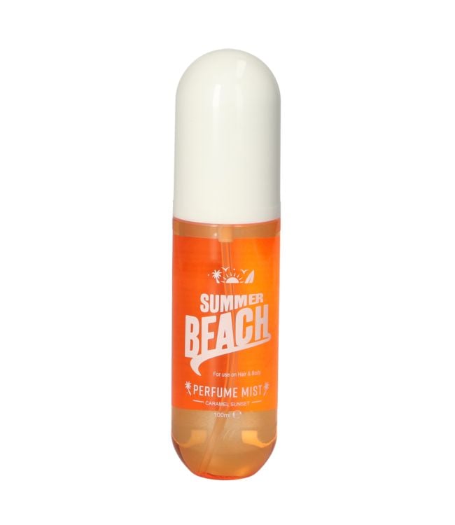 Brume de parfum de plage d'été coucher de soleil caramel 100ml