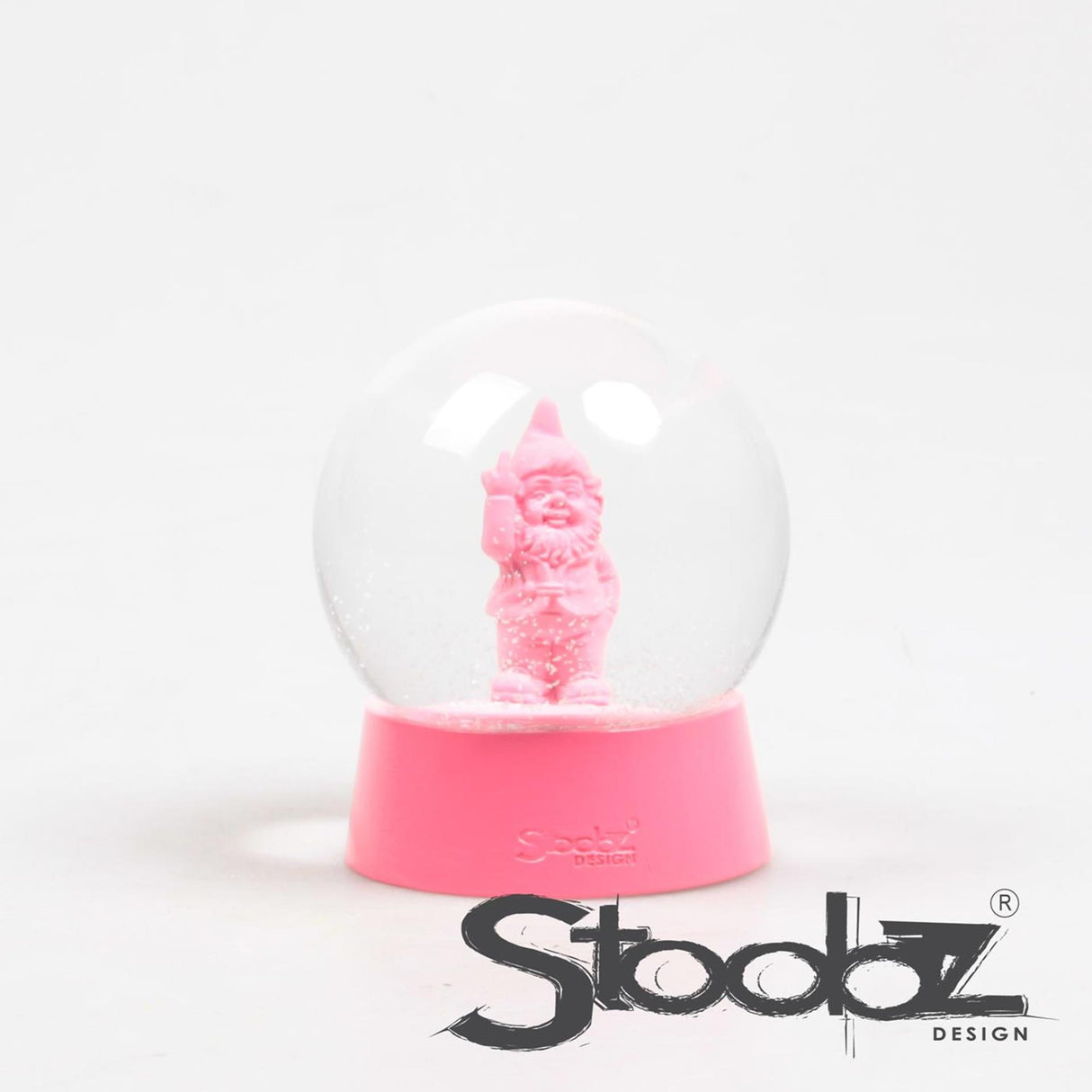 Stoobz design stoobz gnome f*ck you secouant la balle fuchsia 10x10x12cm
