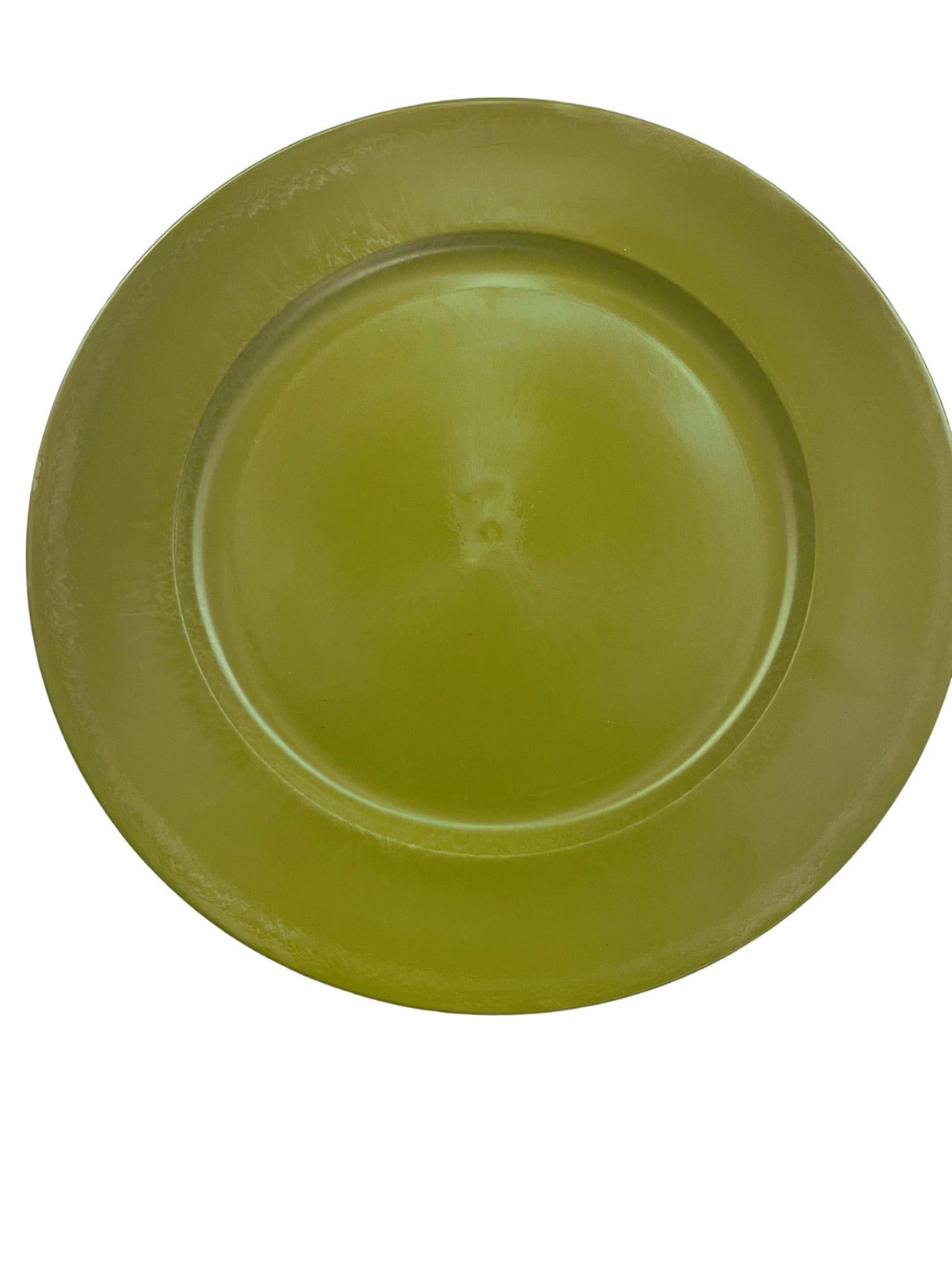 Assiette de décoration Hbx vert 33 cm | 12 pièces