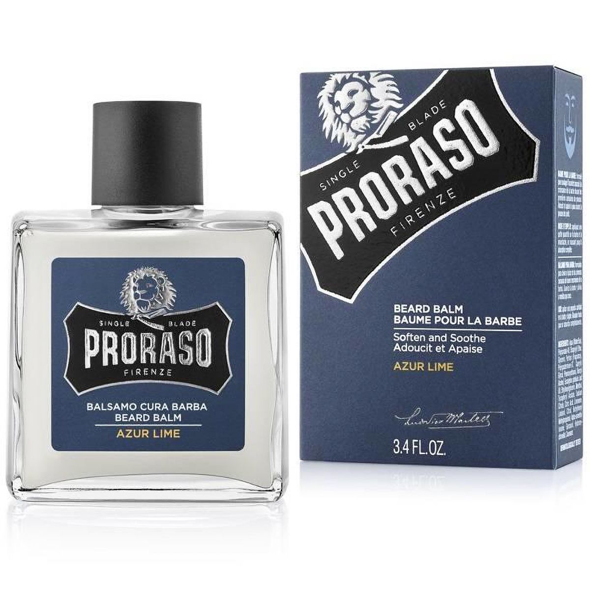 Baume à barbe Proraso citron vert azur 100ml
