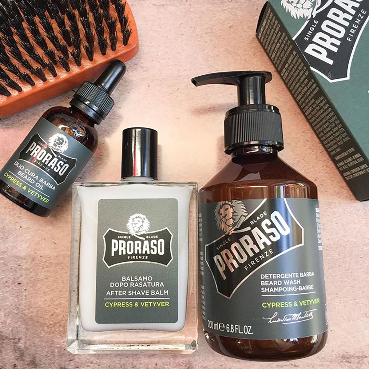 Proraso nettoyant pour barbe cyprès vétiver 200ml
