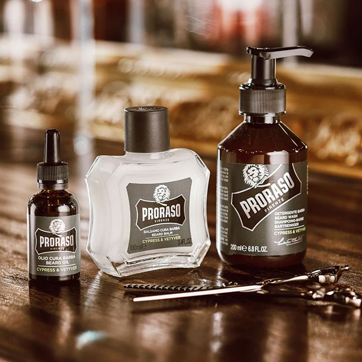 Coffret cadeau Proraso soin barbe cyprès vétiver