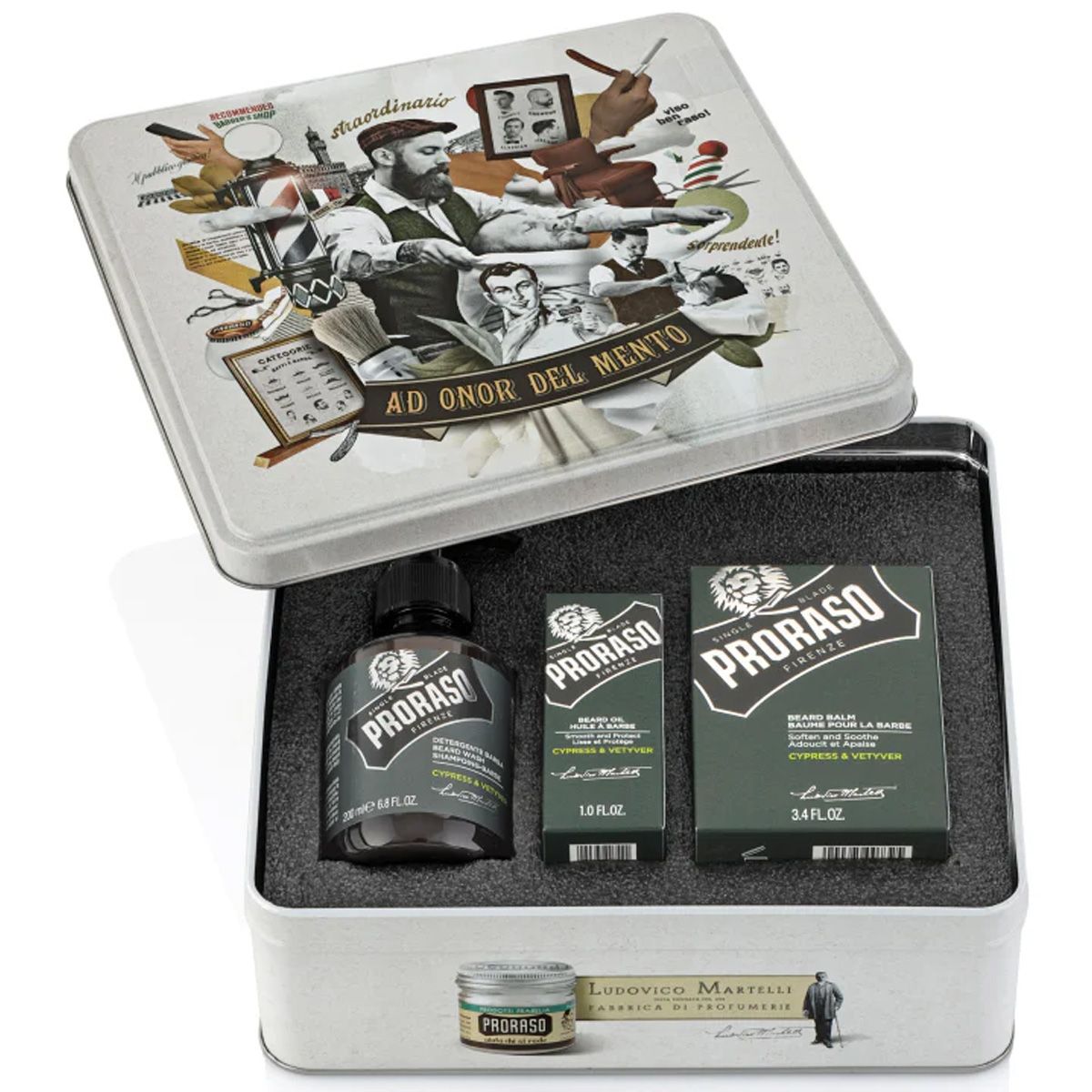 Coffret cadeau Proraso soin barbe cyprès vétiver