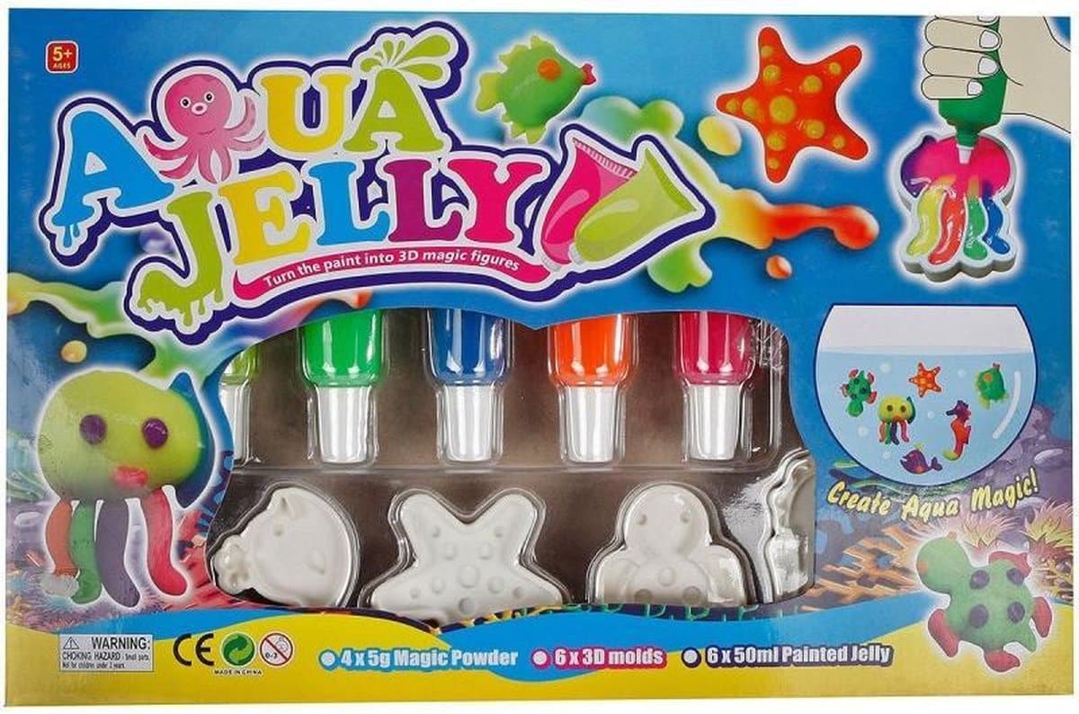 Bongers jouets globe pour enfants créez vos propres figurines en gel 3D sealife junior 16 pièces