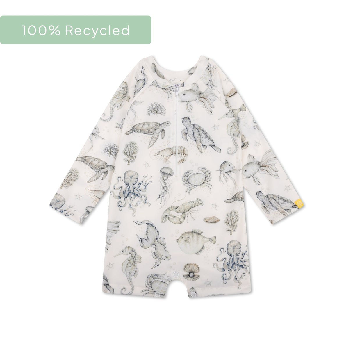 Vie marine | maillot de bain UV vert pour garçons