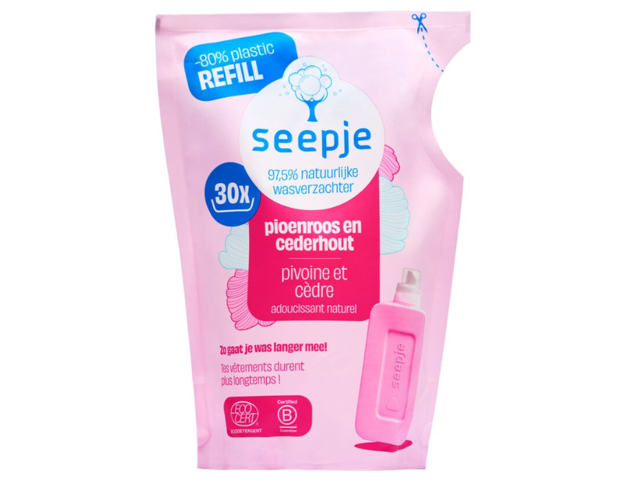 Recharge Seepje - assouplissant - pivoine et bois de cèdre