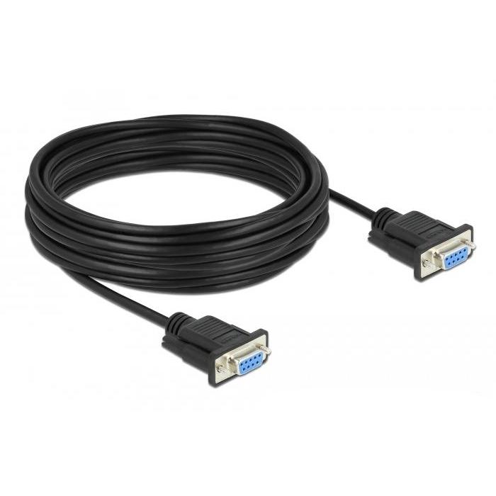 Delock câble série RS-232 sub-D9 fiche à fiche 10 m null modem