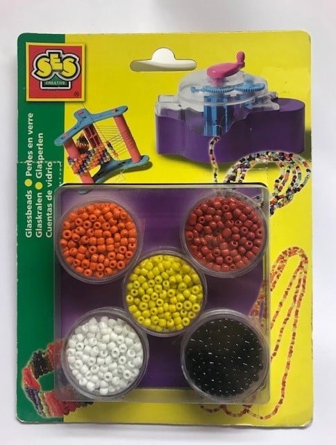 Ses perles en boîtes rondes 5 couleurs