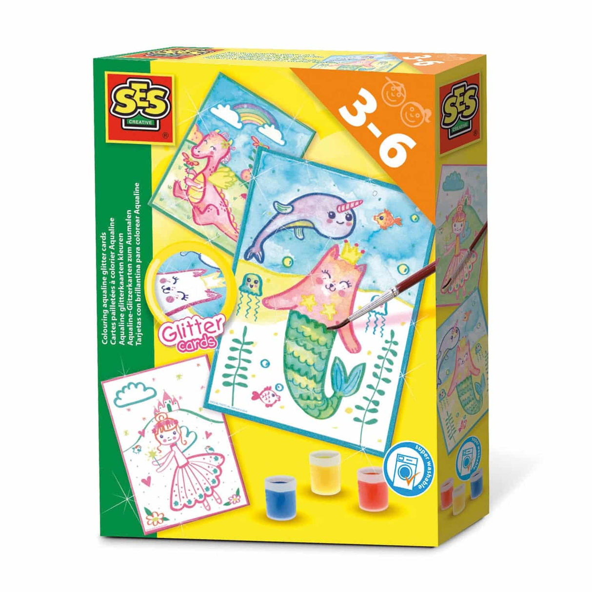 Créez des cartes créatives à paillettes aqualines