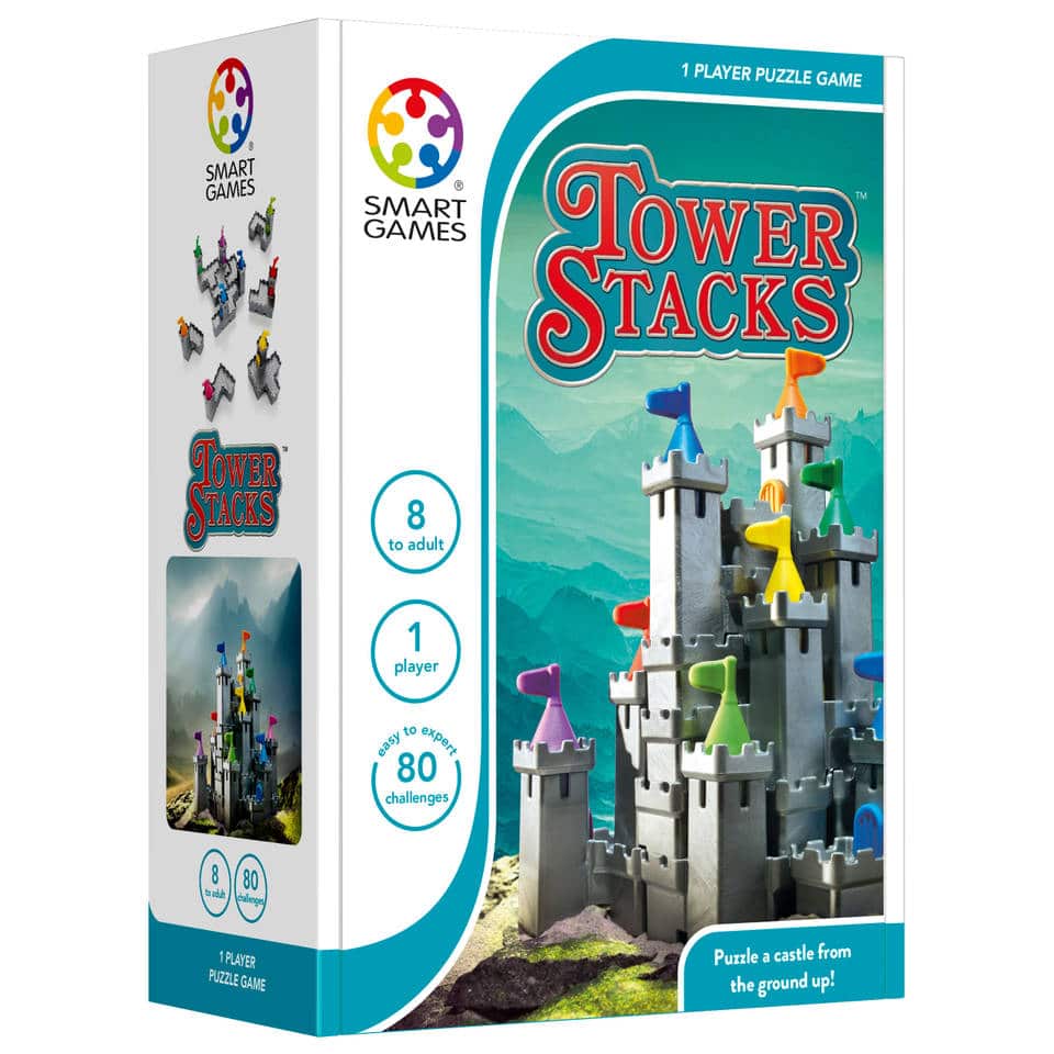 Jeux intelligents : les piles de tours construisent un château