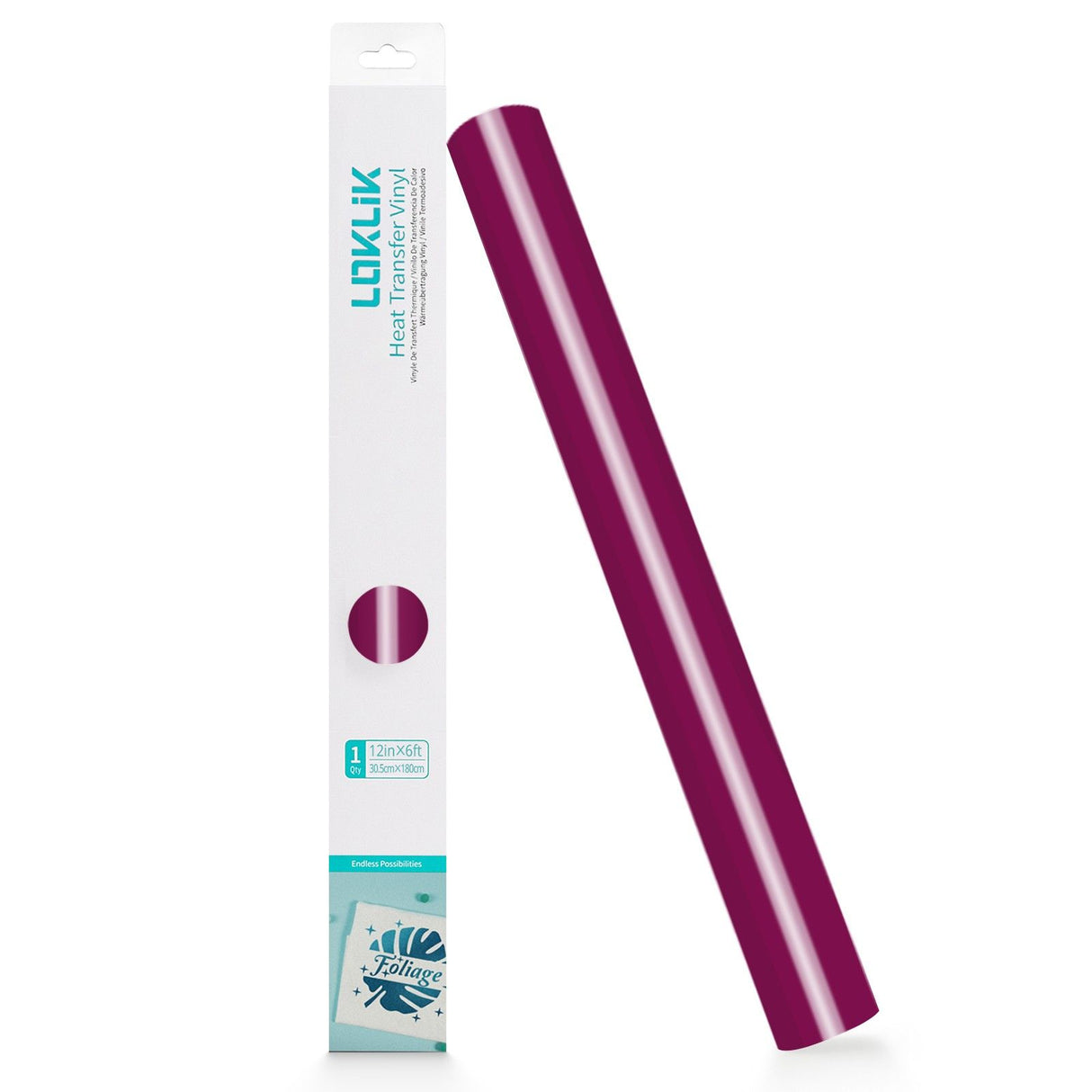 Loklik • flexfolie basic rozerood 30,5x180cm