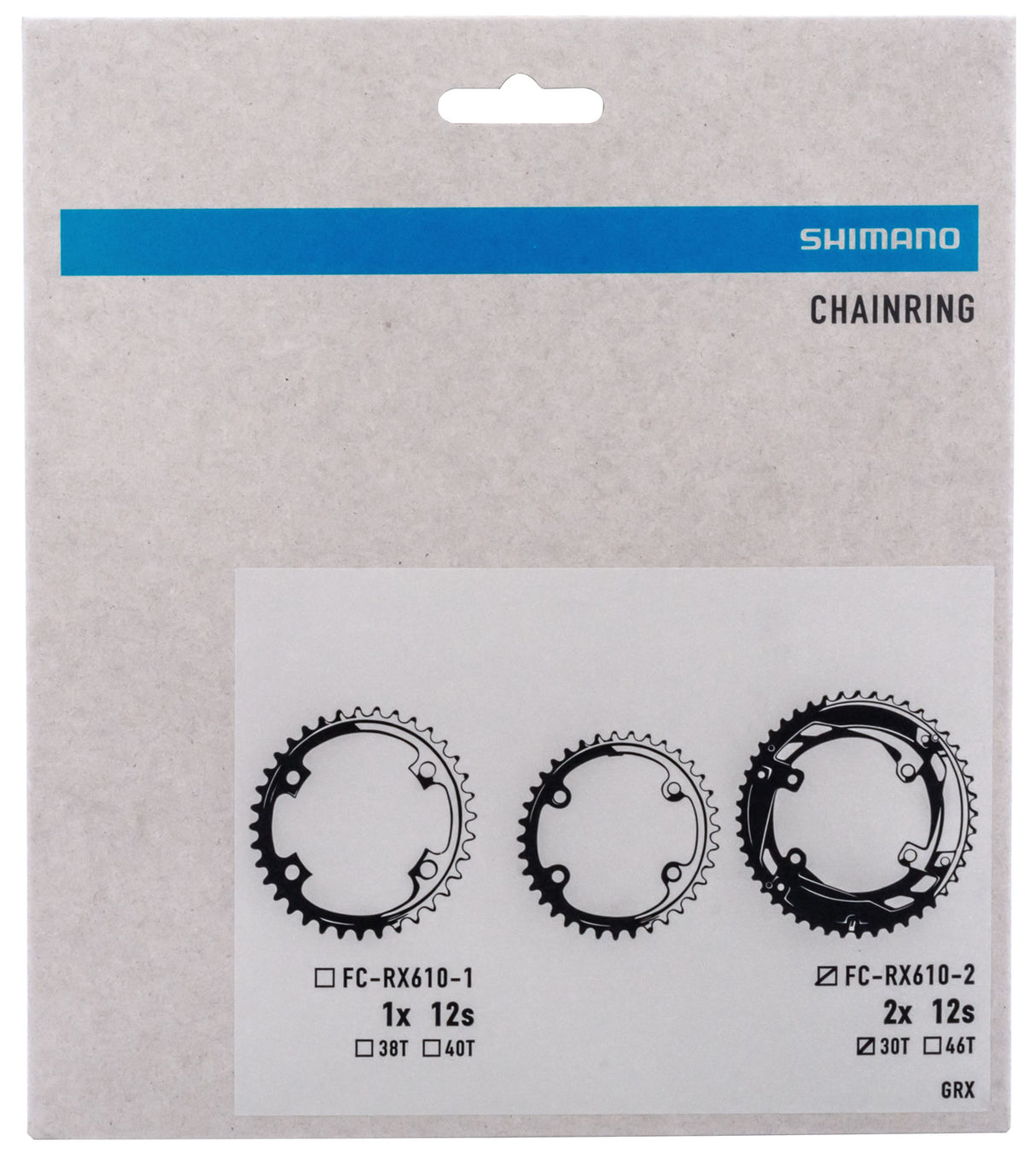 Plateau Shimano grx fc-rx610 2x12 vitesses