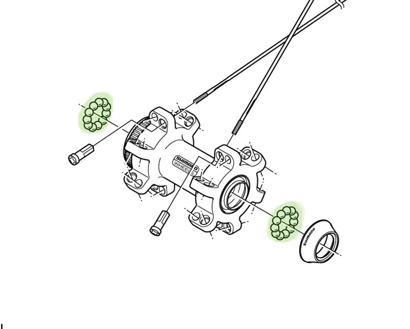 Billes d'acier Shimano 5 32 (38 pièces)
