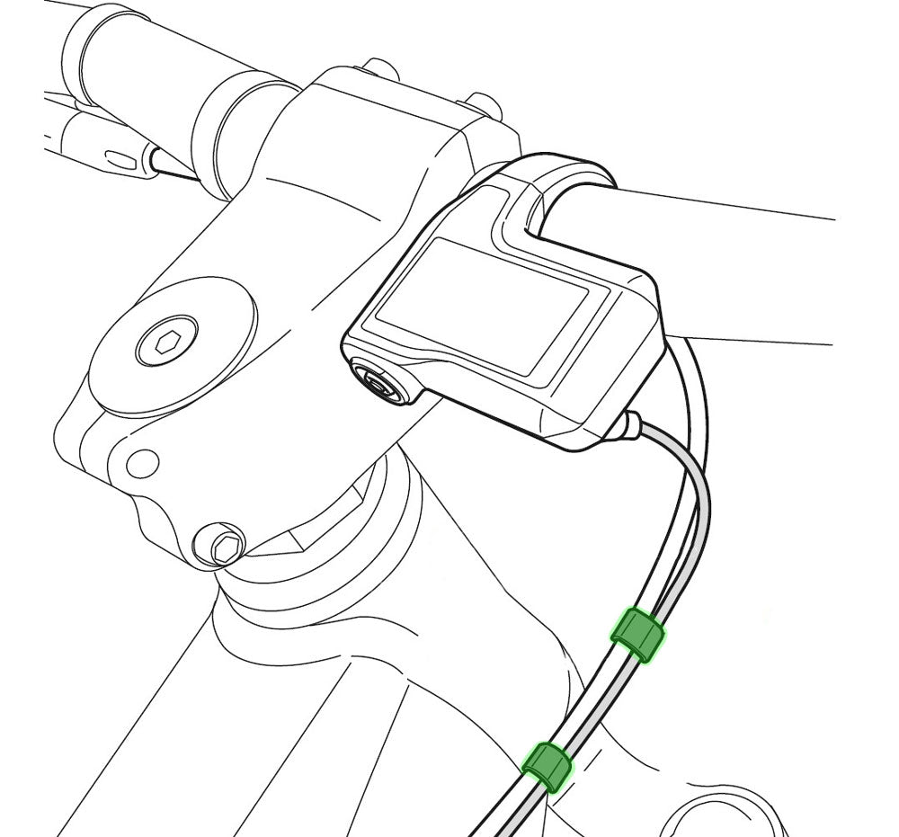 Clip de montage pour marches Shimano pour câble ew-sd50