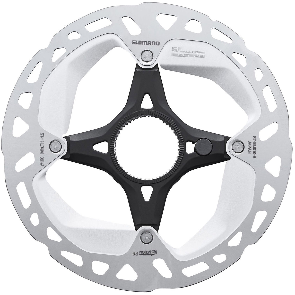Shimano steps rt-em810 rotor à disque à verrouillage central pour vélo électrique