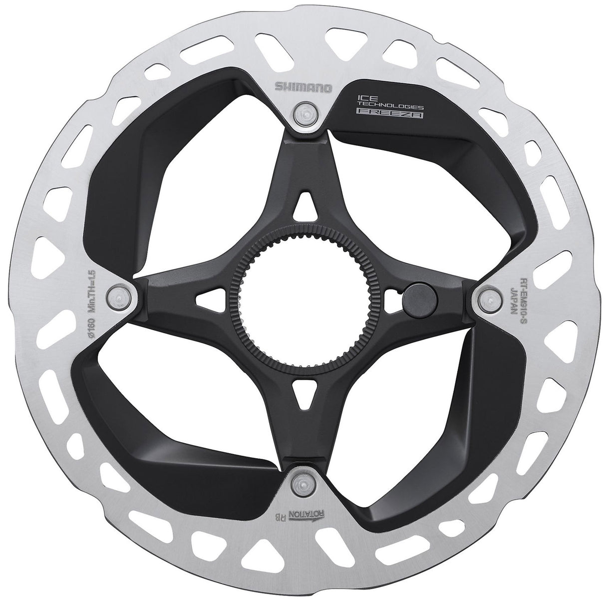 Shimano steps rt-em910 rotor à disque à verrouillage central pour vélo électrique