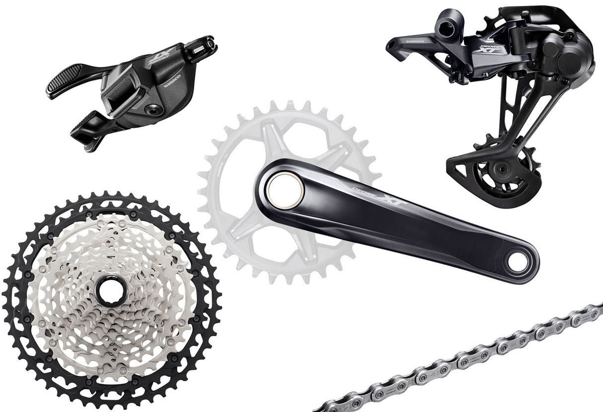 Shimano xt m8100 groupe 1x12 vitesses i-spec ev 165mm 10-51