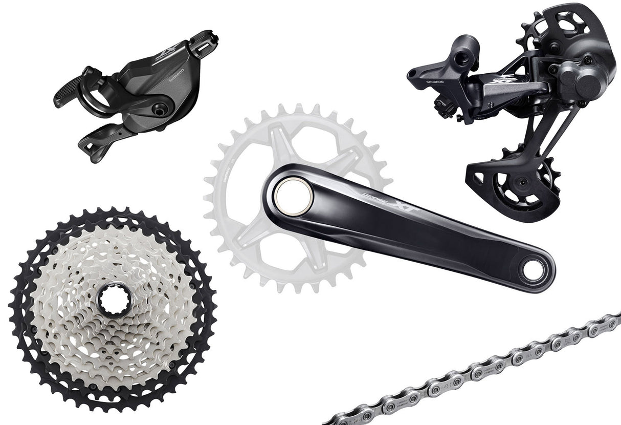 Collier de serrage groupe Shimano xt m8100 1x12 vitesses 170mm 10-45