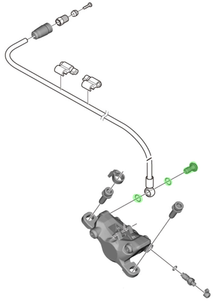 Joint torique de boulon banjo Shimano pour br-m8100 7100