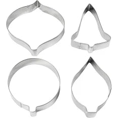Emporte-pièces Creativ company, cloche, sphère, groupe, prisme, h : 8 cm, 4 pièces 1 boîte