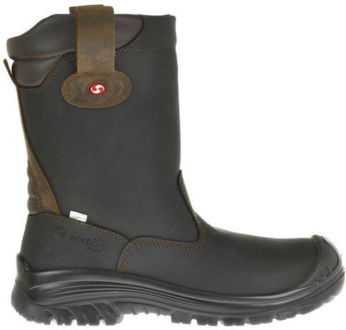 Sixton peak 81411-06 ranch laars hdry hoog s3 kn +esd | zwart bruin | maat 44 - 00.091.125.44