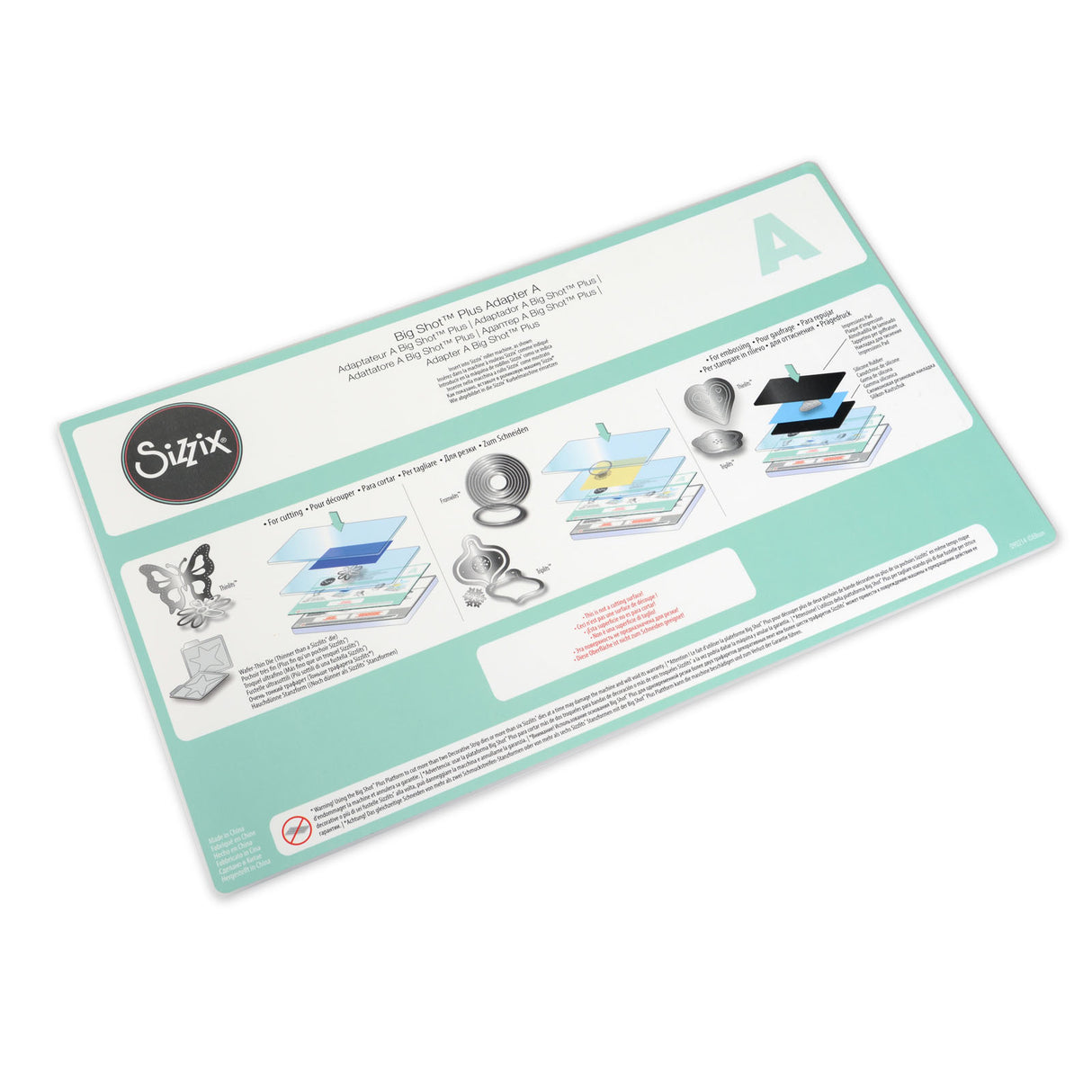 Sizzix • big shot plus adaptateur accessoire une plaque standard