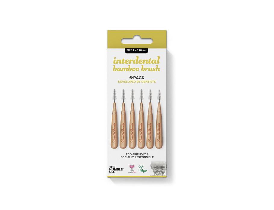 La humble co. brosse interdentaire 6 pcs - jaune - 0,70 mm