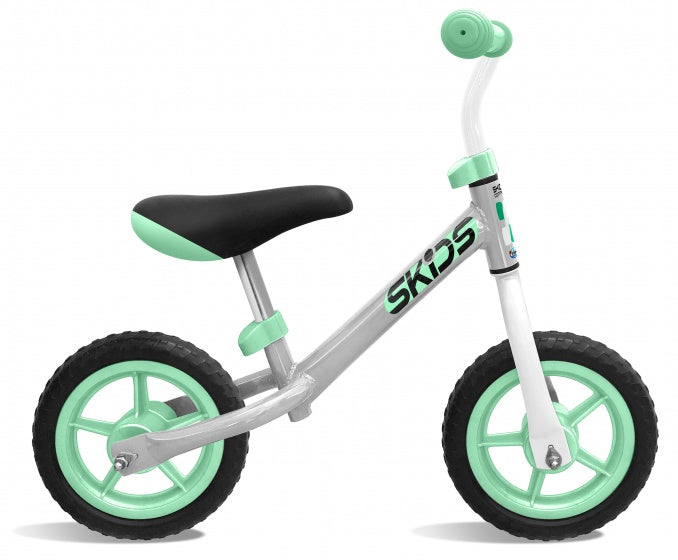 Contrôle des patins avec 2 roues 10 pouces Turquoise gris junior