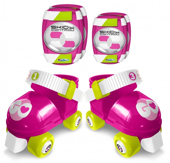 Skids Control Roller patins avec filles Pink Taille 23-27 Protection