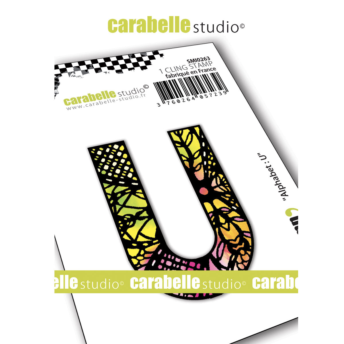 Carabelle studio • cling stamp small alphabet u
